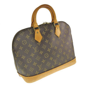 LOUIS VUITTON Alma Monogram Canvas Brown Bag Handbag